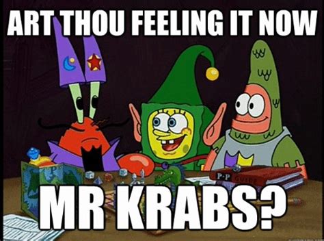 ART THOU FEELING IT NOW MR. KRABS? — A Multi-Layered Analysis